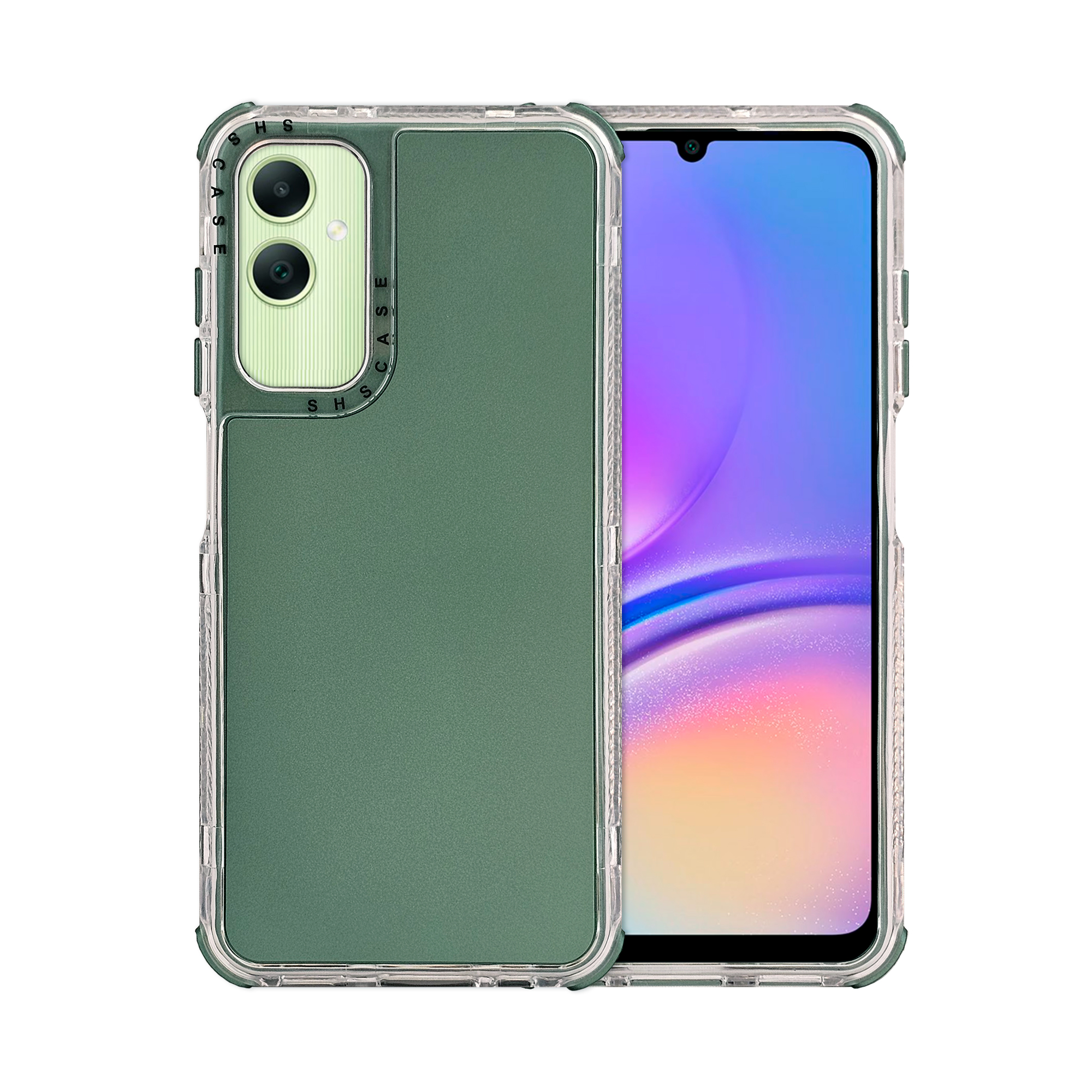 Funda Uso Rudo Rainbow 360 Verde Para Samsung A05