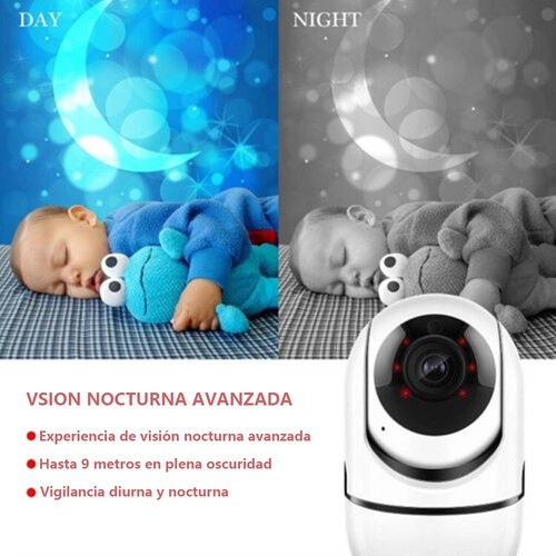 Cámara De Seguridad Inalámbrica Wifi Hd 1080p Con Alarmas