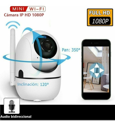 Cámara De Seguridad Inalámbrica Wifi Hd 1080p Con Alarmas
