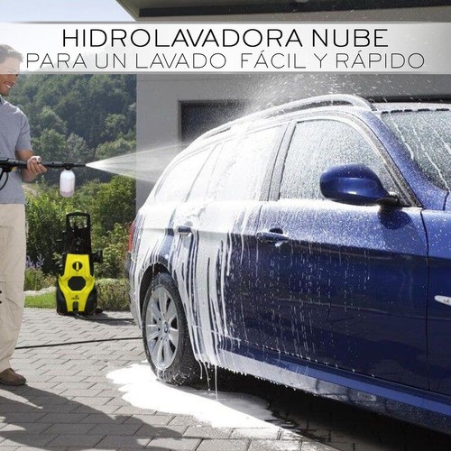 Hidrolavadora eléctrica Nube MOD002 amarilla/negro de 1600W con 124106bar de presión máxima