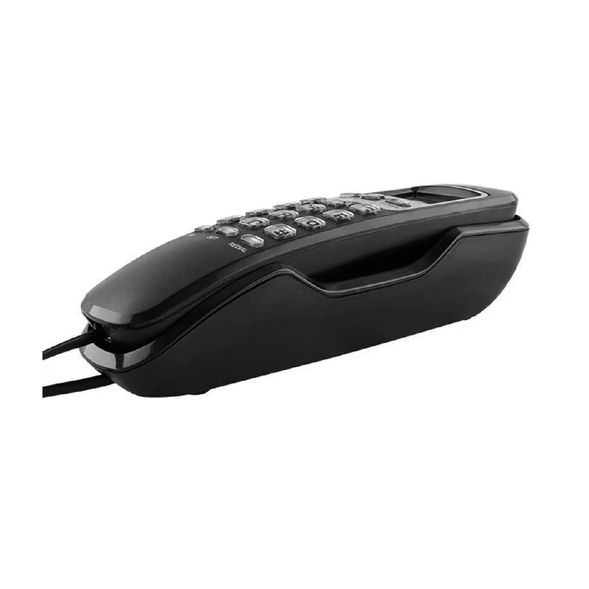 Telefono De Pared Select Sound Caller Id Reloj, Alarma Color Negro