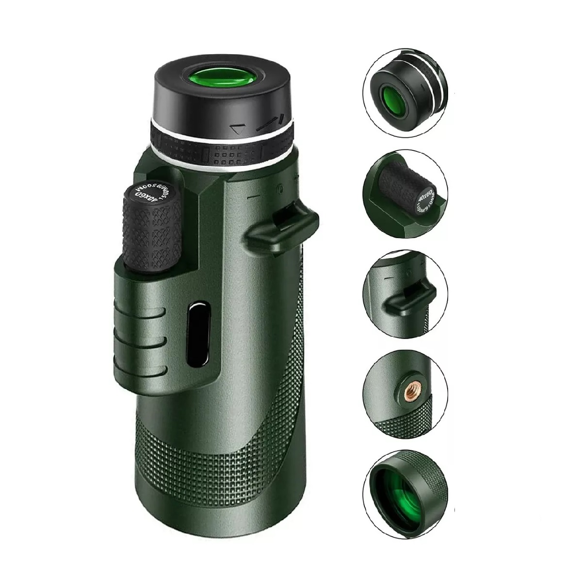Telescopio Monocular De 80x100 Hd Impermeable Para Celular