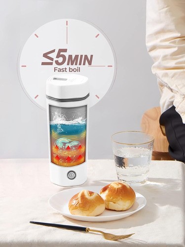 Hervidor Eléctrico Y Portátil De 400 Ml Para Viaje