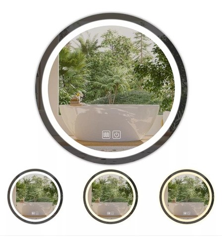 Espejo Led Baño Touch 3 Modo Con Función Antivaho 60*60cm