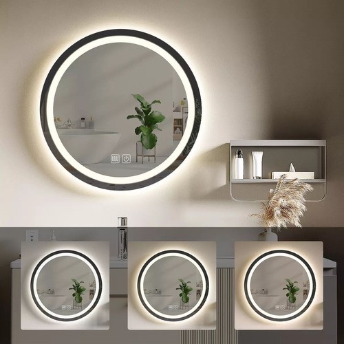 Espejo Led Baño Touch 3 Modo Con Función Antivaho 60*60cm