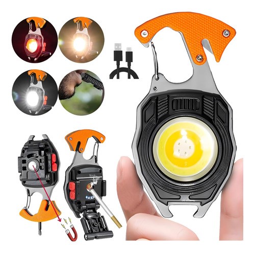 Linterna Led Llavero Táctica Multifuncional Lampara Portátil