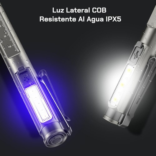 Lámpara De Diagnóstico Recargable, Ultravioleta, 3 Colores