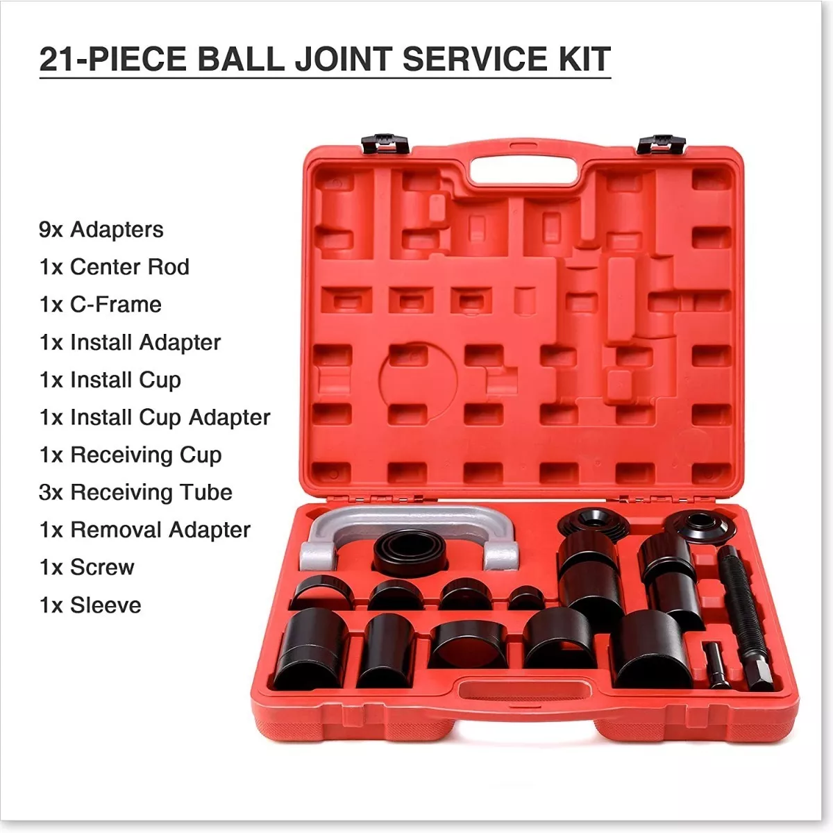 Kit Para Montar Y Desmontar Rotulas Bujes Y Terminales 21 Pc