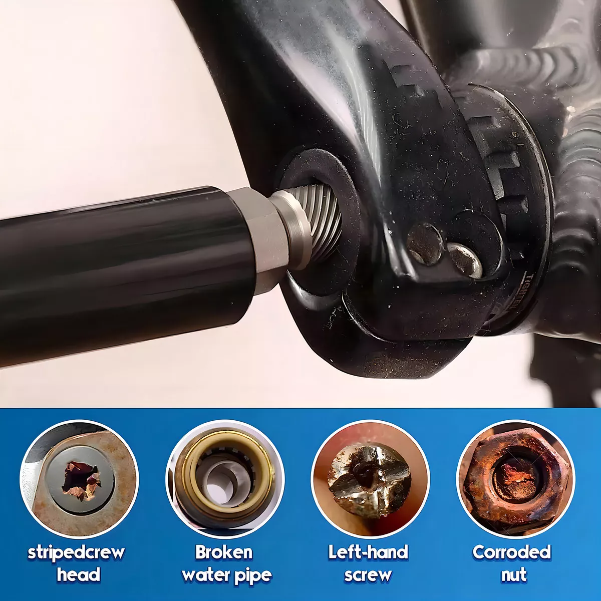 Kit Extractores De Acero Para Tornillos, Birlos Y Pernos Rotos 25pzs
