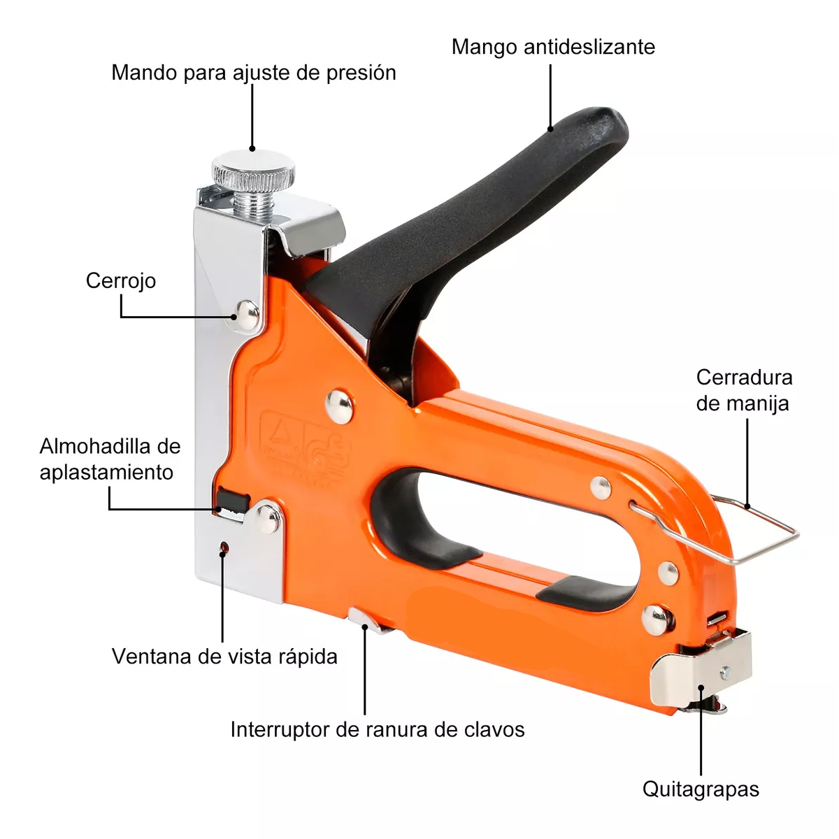 Engrapadora Pistola Para Tapiceria 3 En 1 Grapadora Manual
