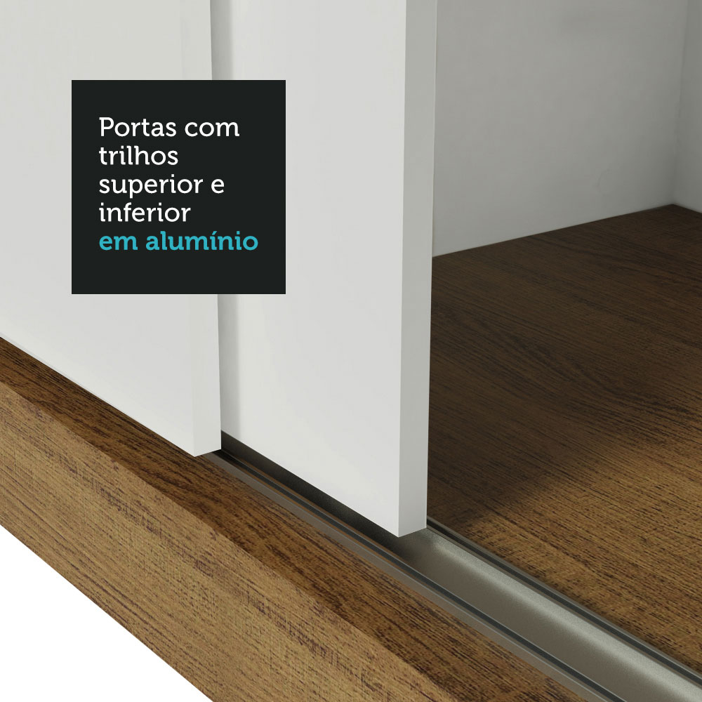 Ropero Closet Madesa 3 Puertas 2 Espejos Con Pies MB 01