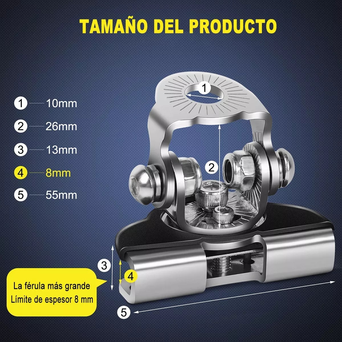 4pz Bases Faro Led Cofre Soporte Neblineros Barras Universal