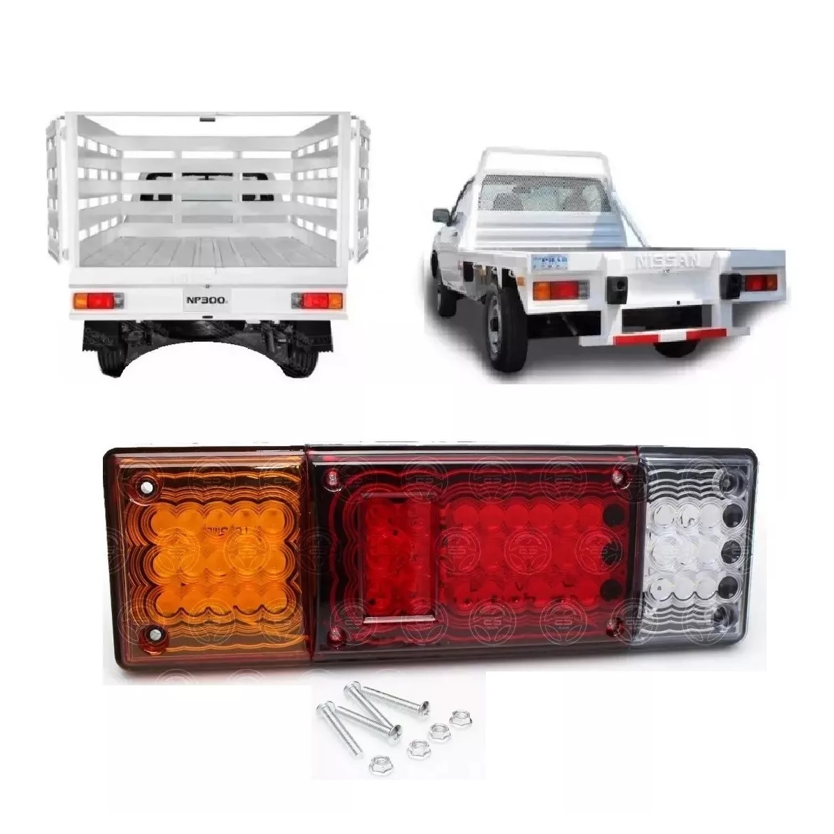 Plafones Calaveras Trasera P/ Nissan Np300 Pick Up Estaquita