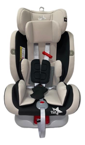 Autoasiento Para Bebé Starkids Centauro 360° Con Isofix Gris