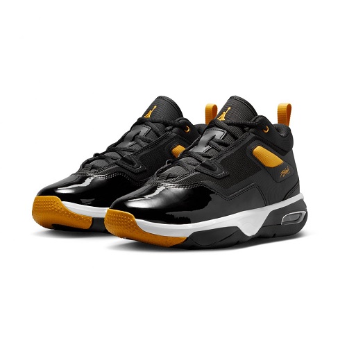 Tenis Jordan Stay Loyal 3 Negro/amarillo Basquetbol Mujer Talla #23.5