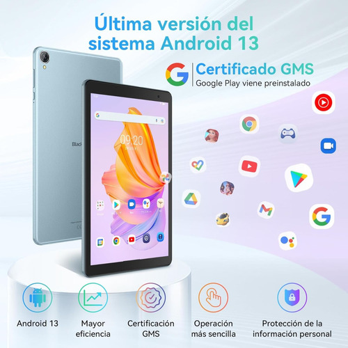 Tablet Blackview Tab50wifi 8gb Ram 128gb Rom Usb Tf Tableta