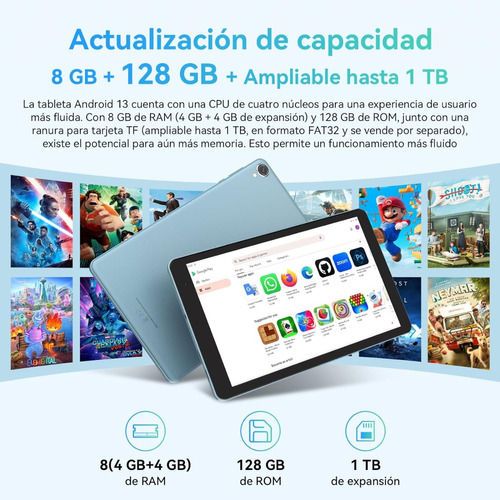 Tablet Blackview Tab50wifi 8gb Ram 128gb Rom Usb Tf Tableta