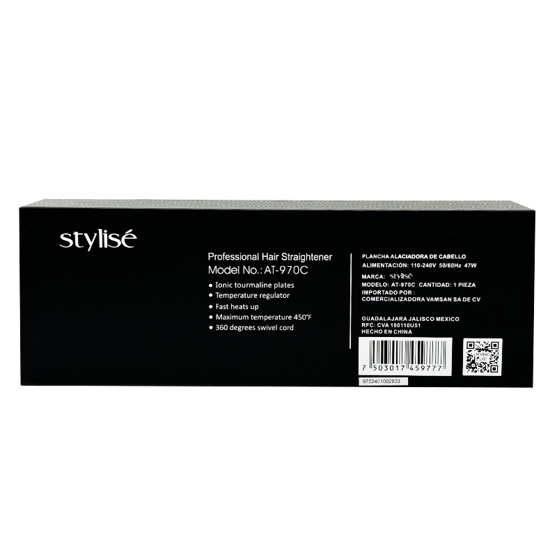 Stylisé Plancha Alaciadora Profesional Mod AT 970C Morada