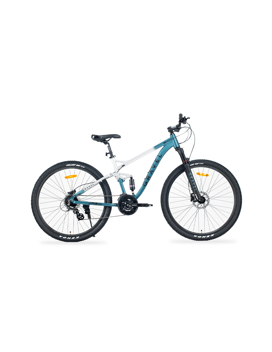 BICICLETA MTB FUJI R29 DOBLE SUSPENSIÓN AZUL CON BLANCO