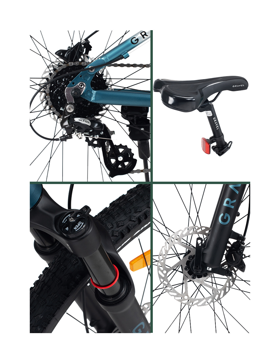BICICLETA MTB FUJI R29 DOBLE SUSPENSIÓN AZUL CON BLANCO