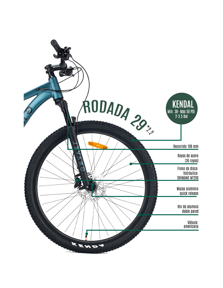 BICICLETA MTB FUJI R29 DOBLE SUSPENSIÓN AZUL CON BLANCO