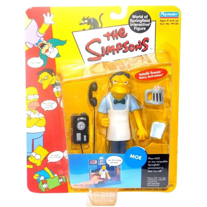The Simpsons WOS World Of Springfield Moe Figure Playmates
