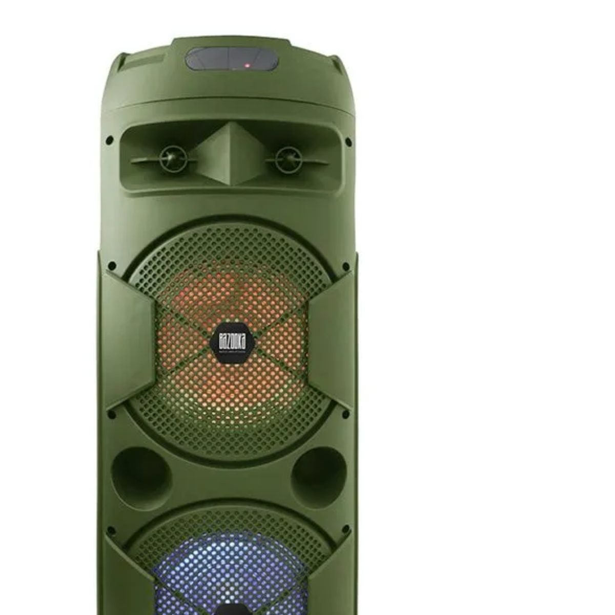 Bafle Amplificado Fussion PBS-2X8004GR 2X8" Bazooka 40,000W Verde ENDY9*
