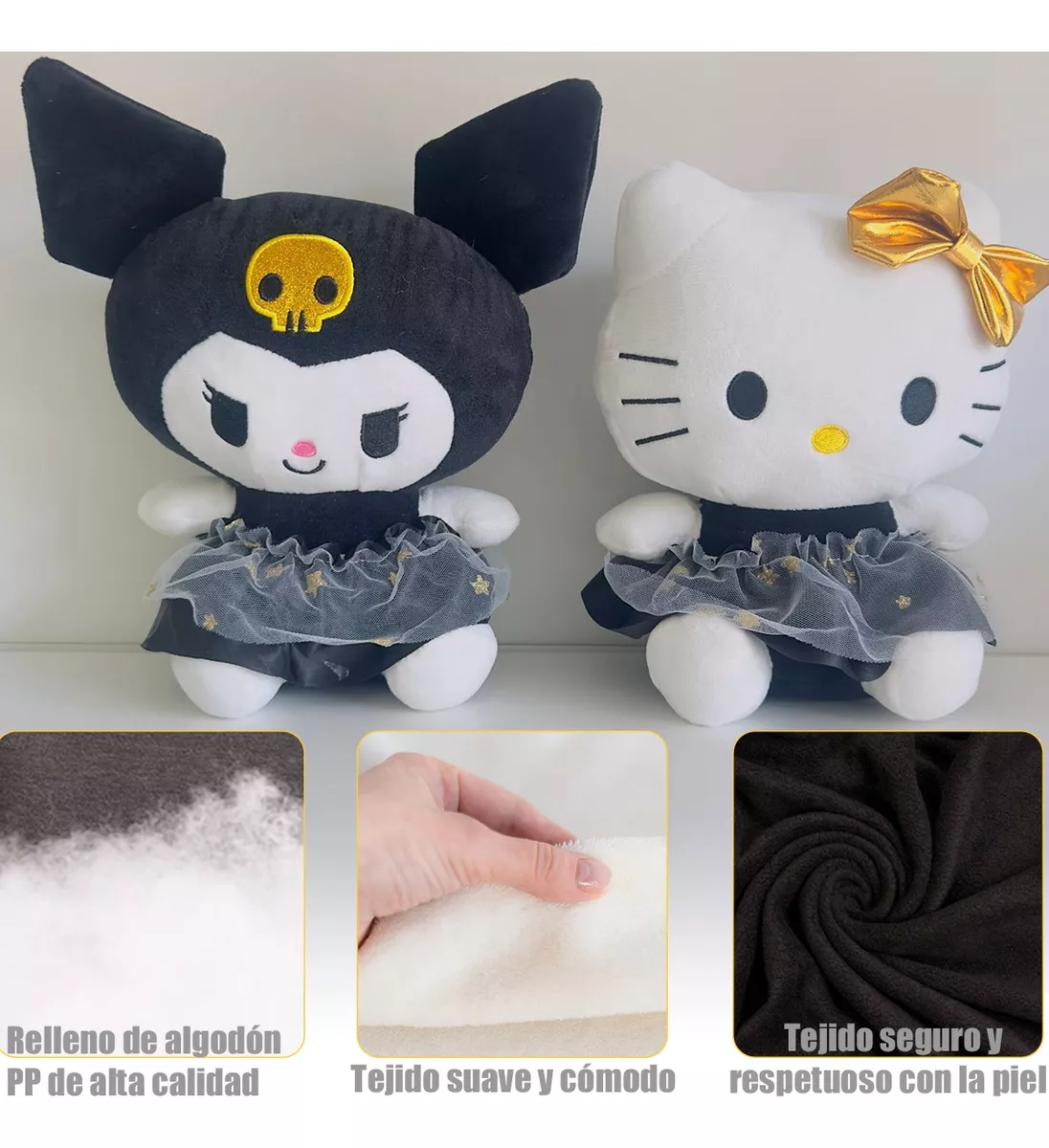 Peluche Hello Kitty Valentin Kuromi Melody Oso Peluche San
