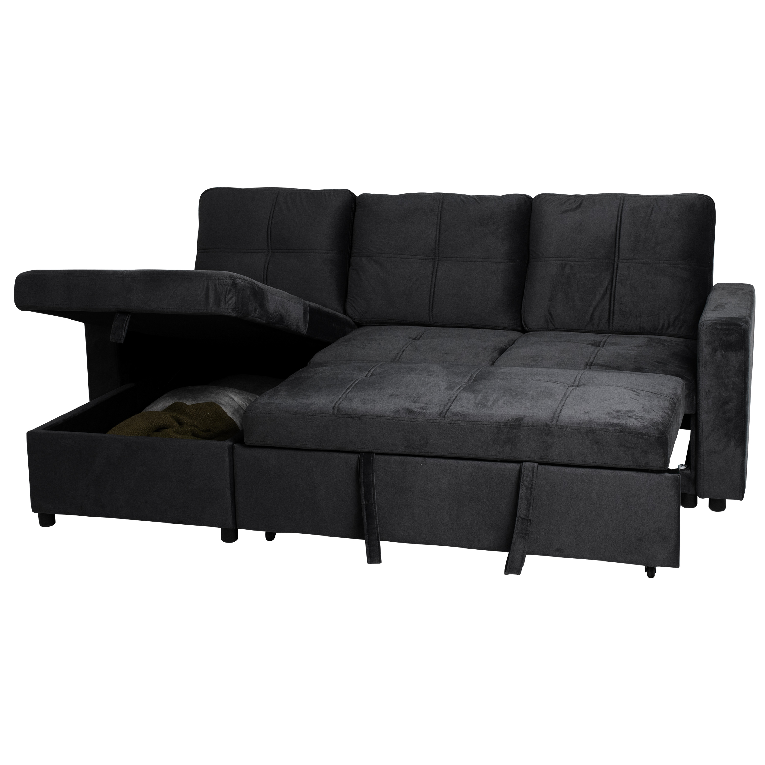Sala con Almacenamiento Easy Living Modelo Tribeca Color Oxford Tela Velvet
