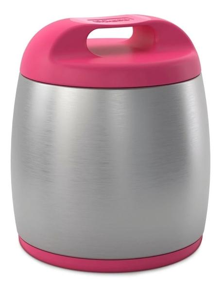 Termo Acero Inoxidable Chicco Contenedor De Comida Compacto Rosa