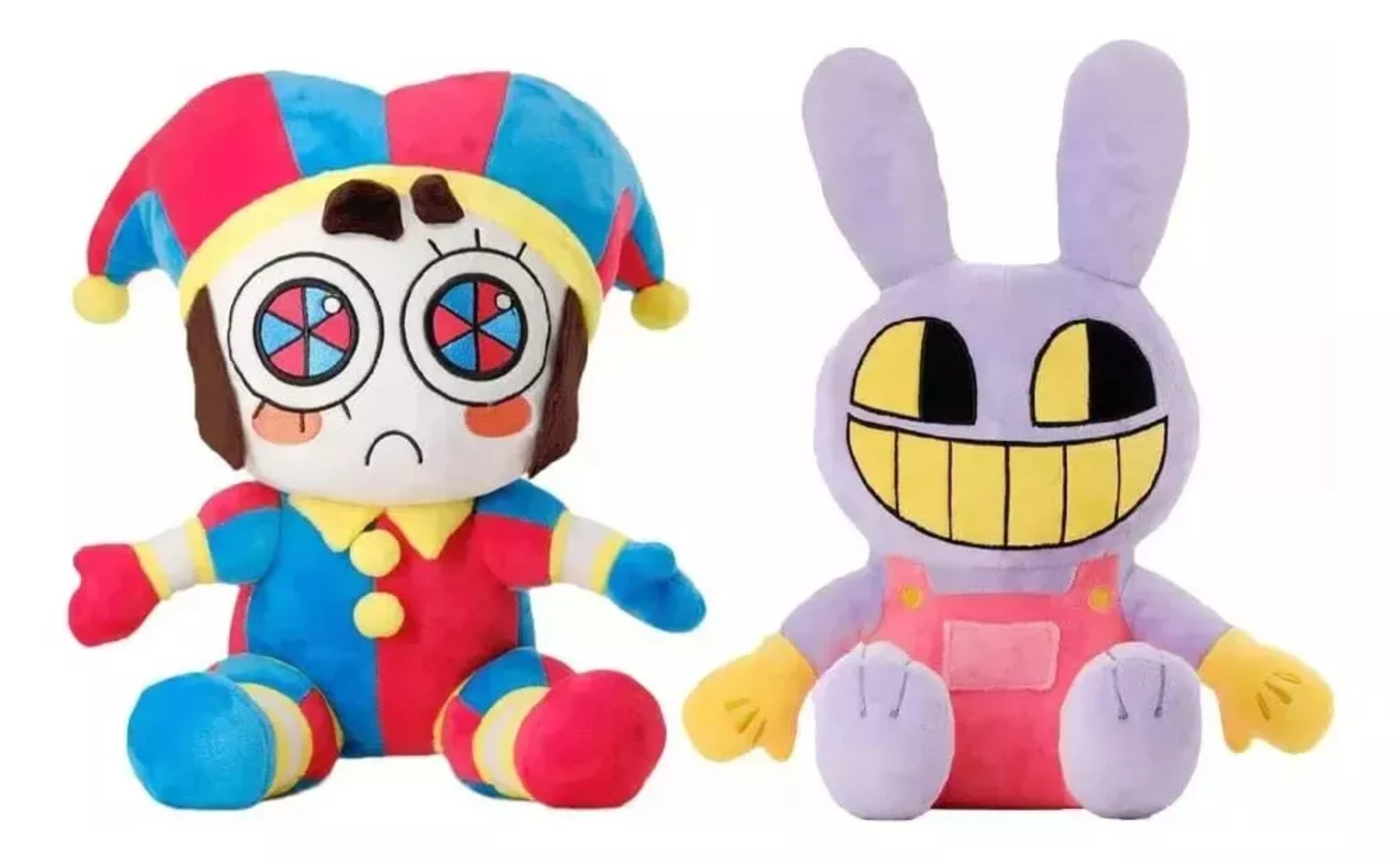 2 figuras de juguete The Incredible Digital Circus Pomni Jax, del color que se muestra en la imagen, 2 unidades