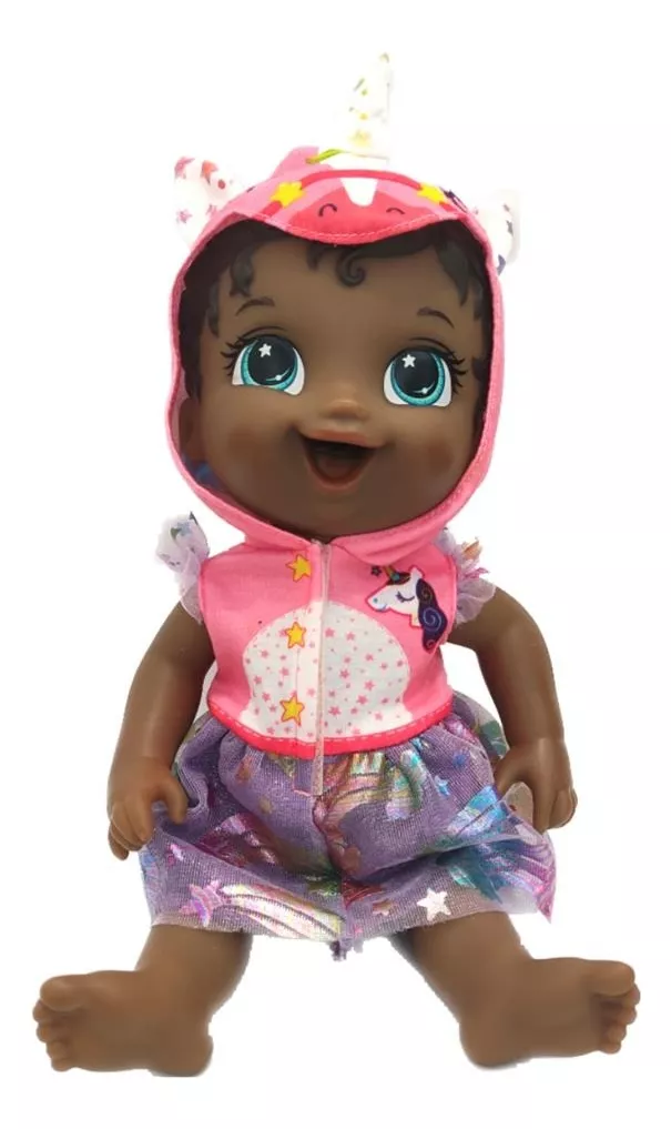 Baby Alive Tinycorns Muñeca Unicornio Morenita