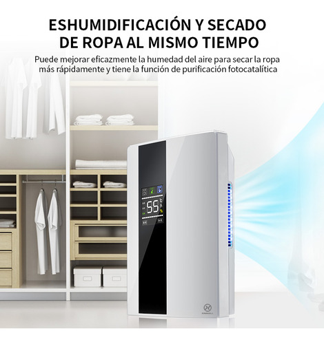 Deshumidificadores Domésticos Remotos Xinmall 2200 M Color Blanco