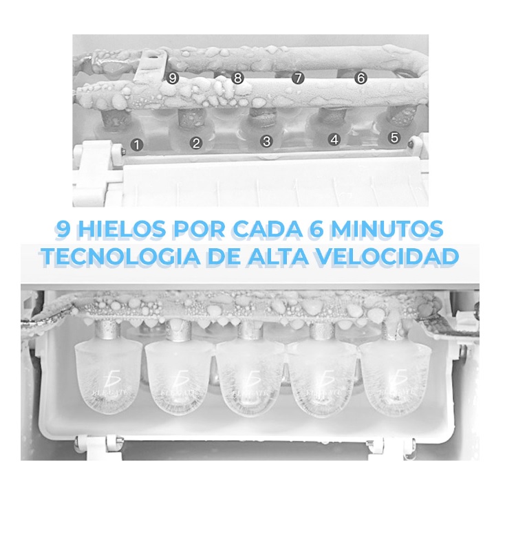 Maquina Para Hacer Hielos Express en Forma de Cubos.