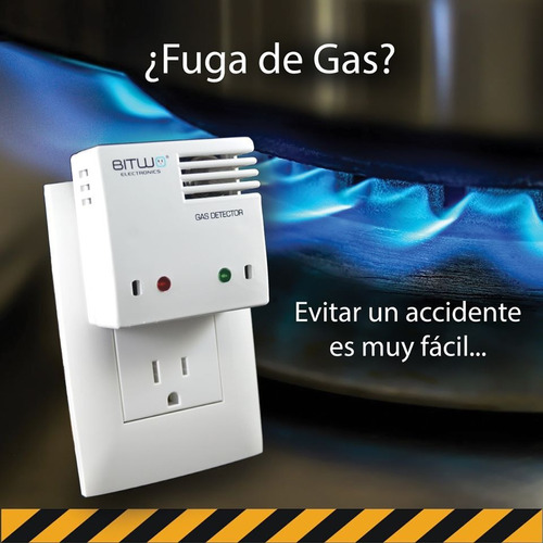 Detector De Gas Lp Natural Humo Y Monoxido De Carbono Bitwo