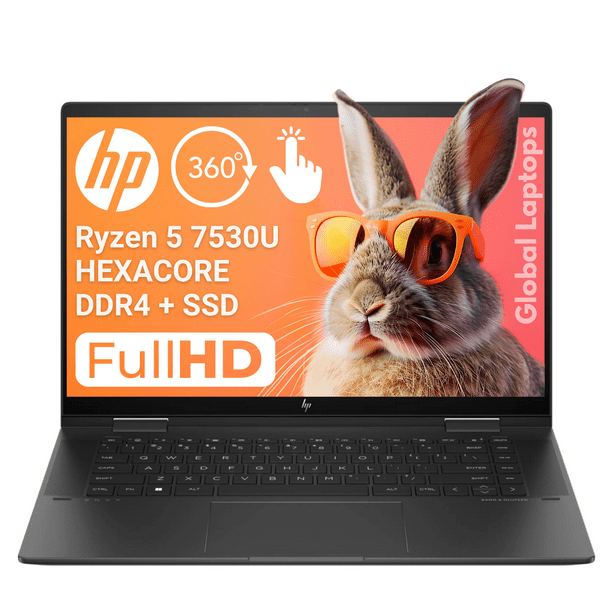 Laptop Hp 15-fh0013dx Ryzen 5 7530u, 8gb Ram 256 Ssd, Fhd, Touch X360