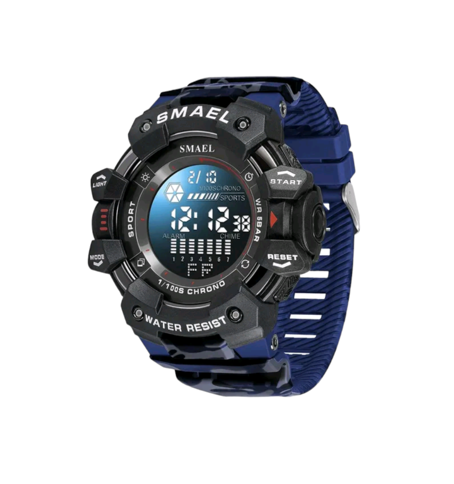 Reloj SMAEL camuflaje azul
