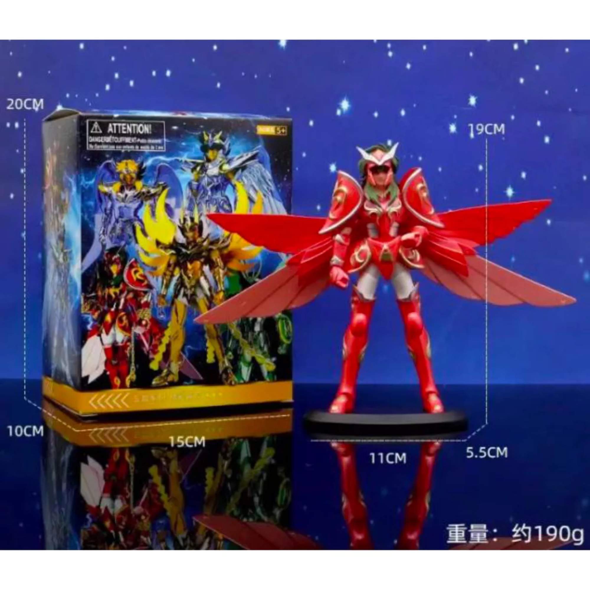 Figura Caballero Del Zodiaco Saint Seiya Armadura Divina Muñeco Shun Coleccionable