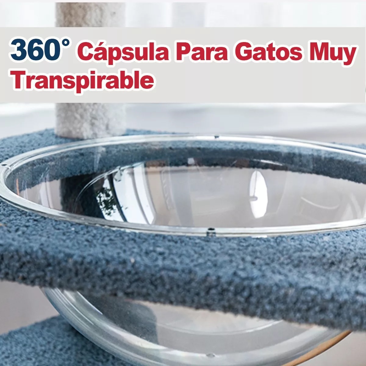 Torre Árbol Rascador Para Gato Con Casa Varios Niveles 165cm