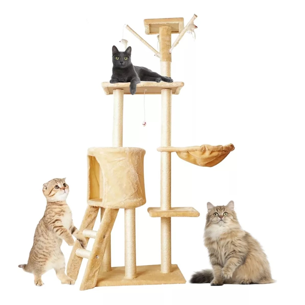  Rascaderos Arbol Torre Para Gatos De Sisal 138cm