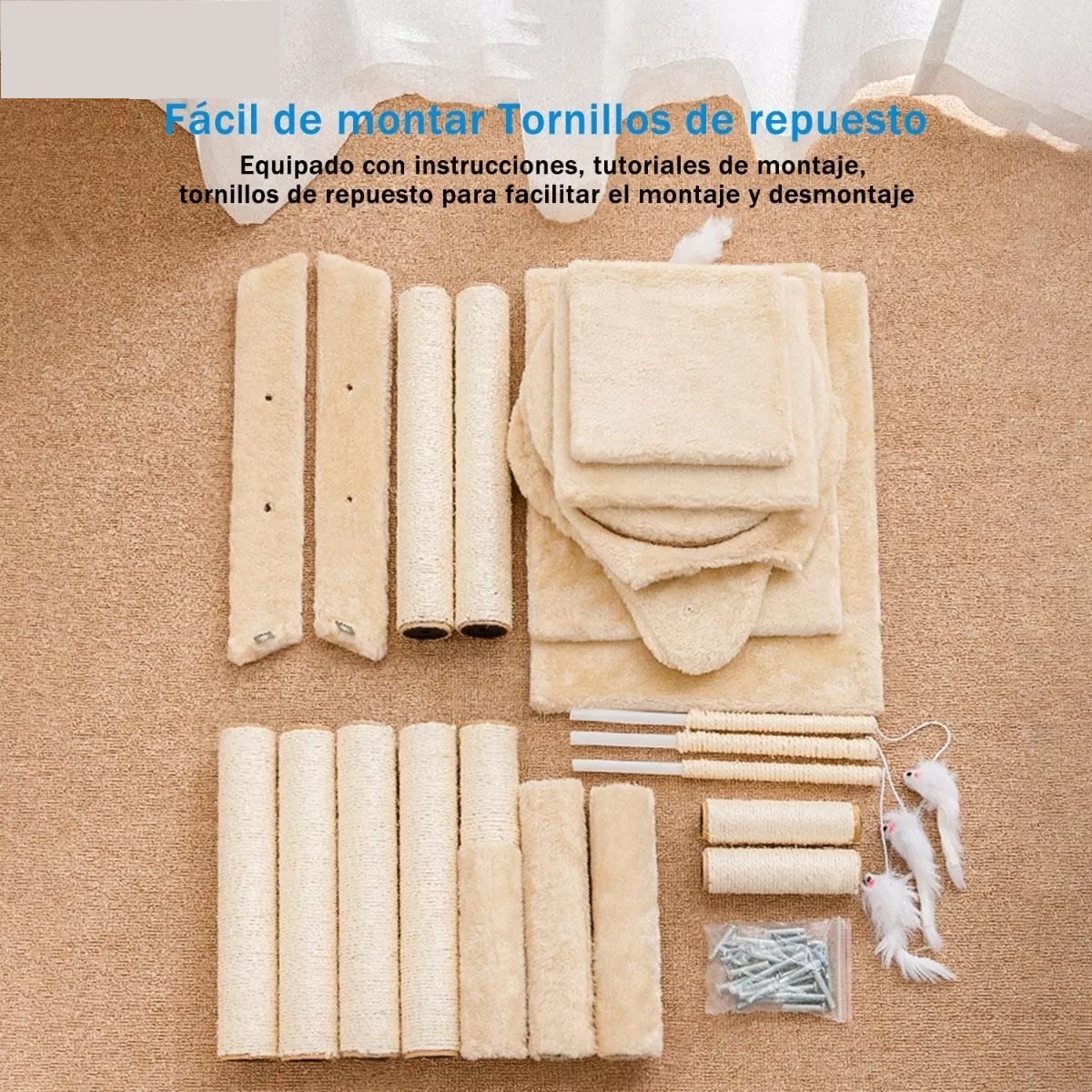  Rascaderos Arbol Torre Para Gatos De Sisal 138cm