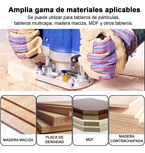 Brocas Rectas Perfiladoras Con Balero Atrás 4 Piezas