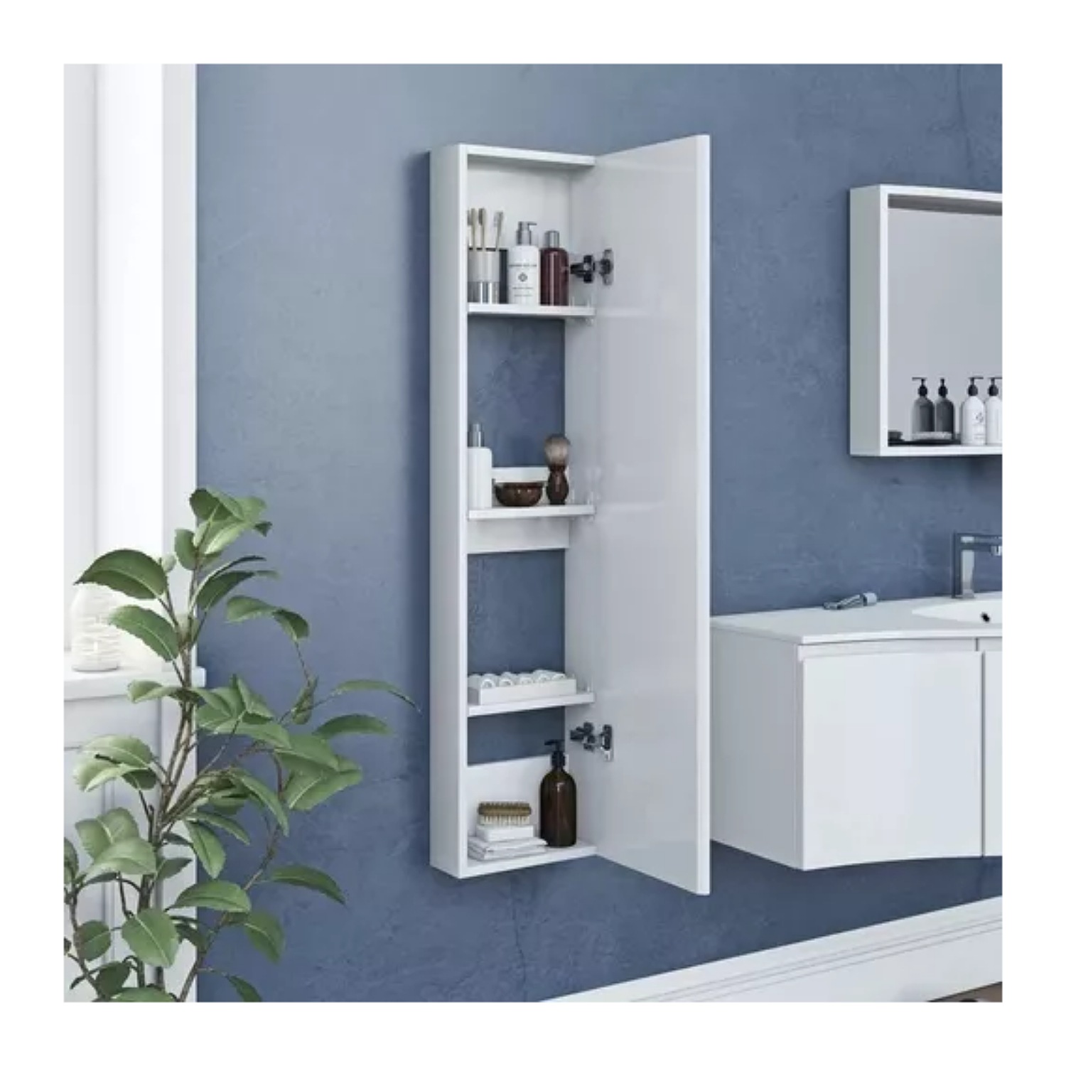 Repisa Flotante Organizador De Baño O Sala Para Colgar Slim