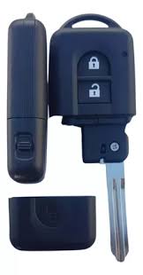 CARCASA NISSAN Micra 2 botones para control de alarma con inserto