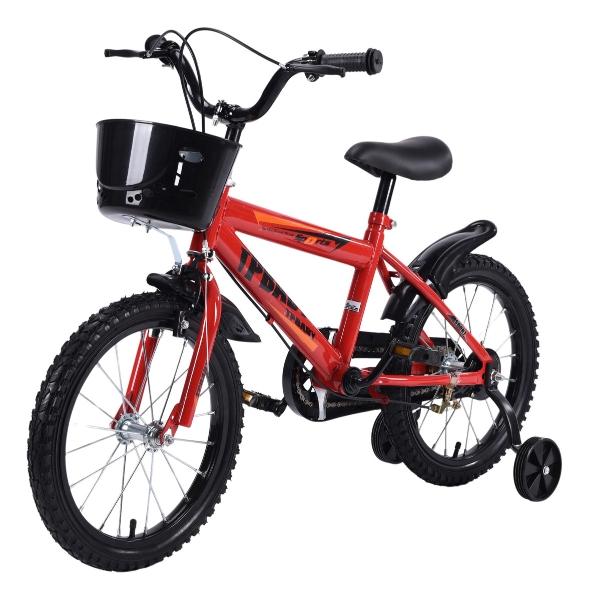 Bicicleta Entrenadora Para Niños Aeiou R16 Yn-002 De Canasta Rojo