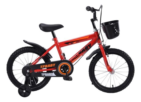 Bicicleta Entrenadora Para Niños Aeiou R16 Yn-002 De Canasta Rojo