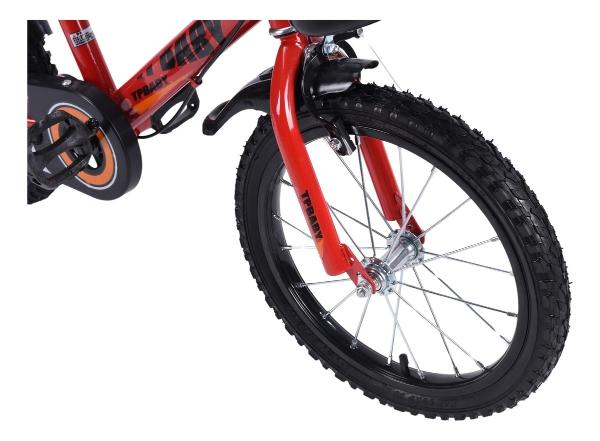 Bicicleta Entrenadora Para Niños Aeiou R16 Yn-002 De Canasta Rojo