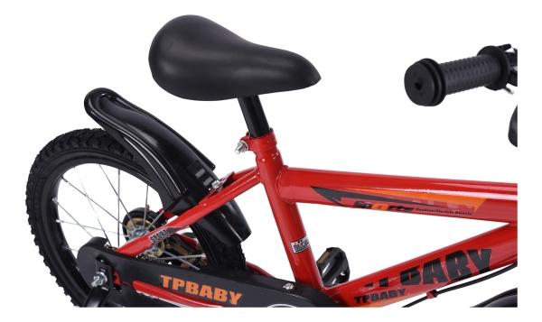 Bicicleta Entrenadora Para Niños Aeiou R16 Yn-002 De Canasta Rojo