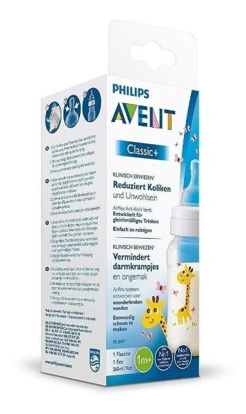 Biberon Avent Para Bebe Classic 9oz/260 Ml Jirafa