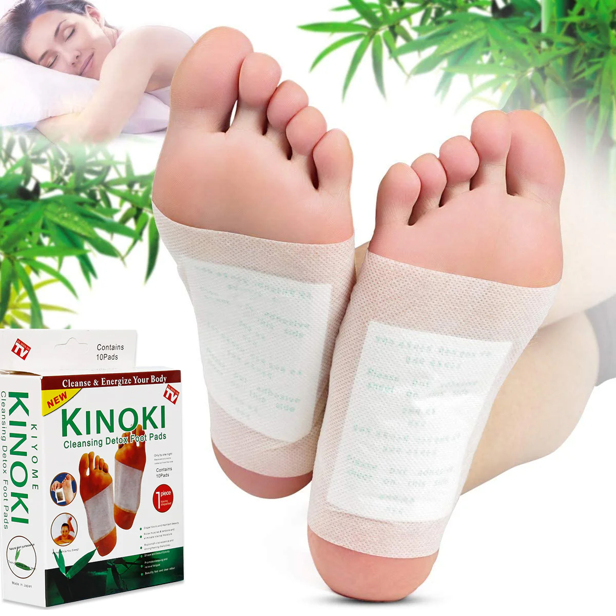 100 Parches Desintoxicantes Cuerpo Kinoki Pies
